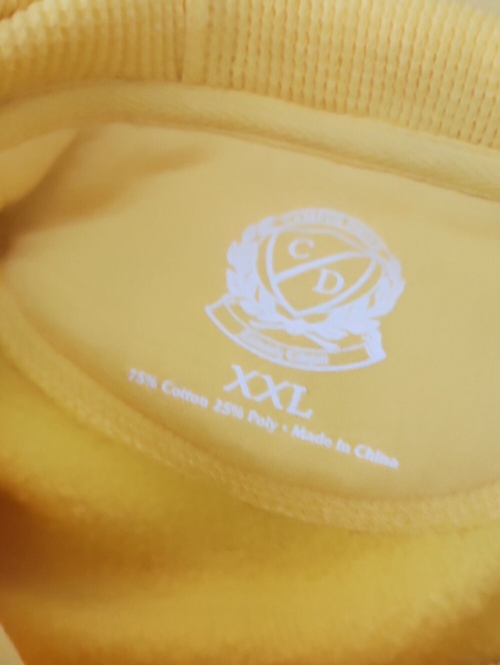 Oregon Men's Yellow Hoodie Sweatshirt with Logo - Picture 5 of 6